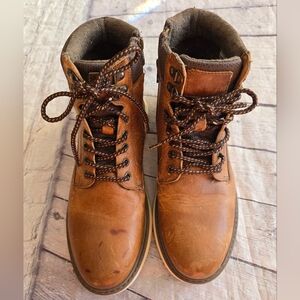 CROWN VINTAGE NILAM BOOT MEN'S BROWN/TAN LACE-UP SIZE 10M